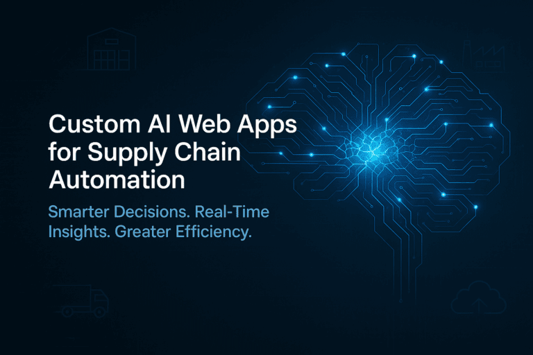 AI web apps for supply chain automation & real-time insights