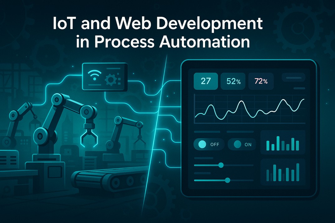 Real-time factory dashboard using IoT and web development in process automation