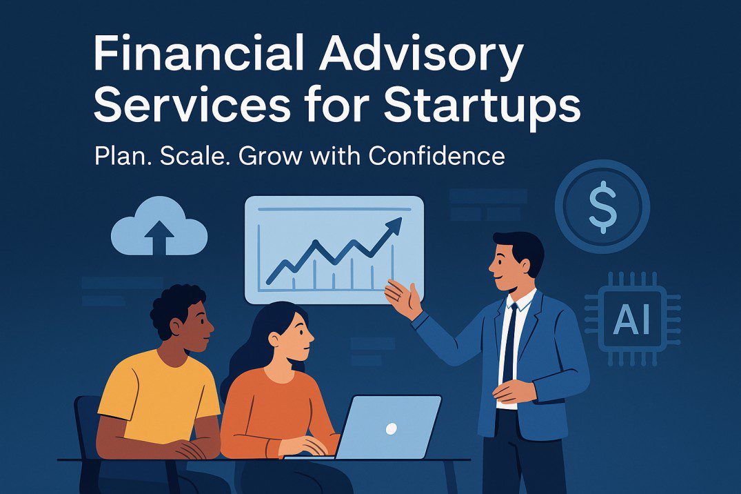 Financial advisor explaining budgeting in a startup meeting — part of financial advisory services for startup