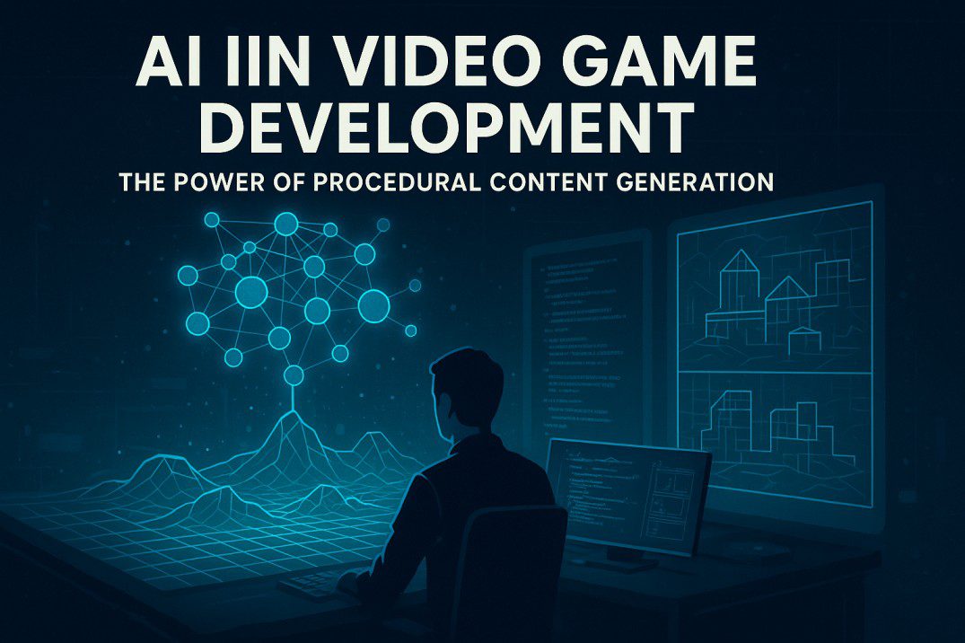 AI in video game development creating procedural terrain
